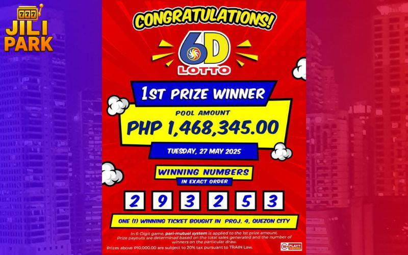 Play 6D Lotto at Jilipark - Complete How-to, Draw Times & Prize Details 2 Prize Breakdown for 6D Lotto at Jilipark