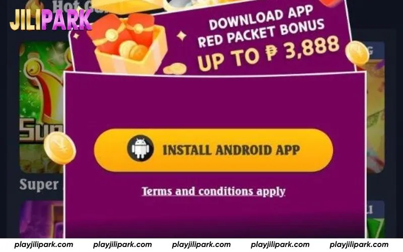 Tap “INSTALL ANDROID APP” to start download