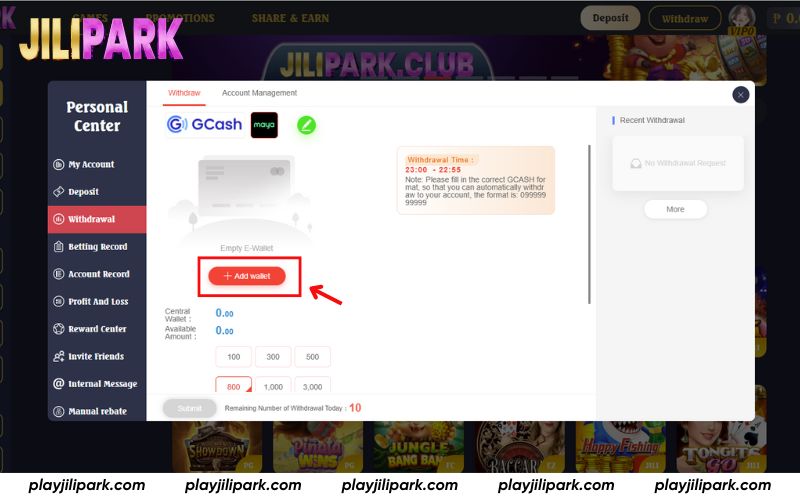 Select your payout method