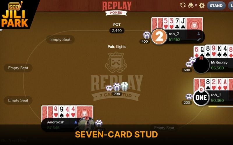 Play Poker Online Game Real Money Safely with Jilipark 4 Seven-Card Stud was the most widely played poker
