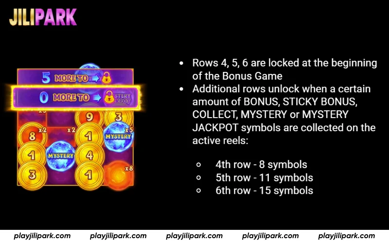 Coin Lamp Strategy - More unlocked rows mean more symbols and bigger rewards