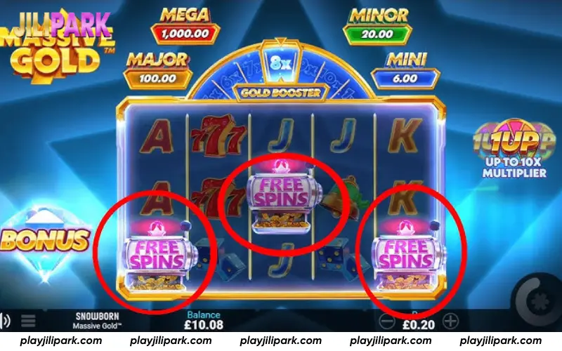 Massive Gold Tips - Free Spins reward steady pacing over aggression