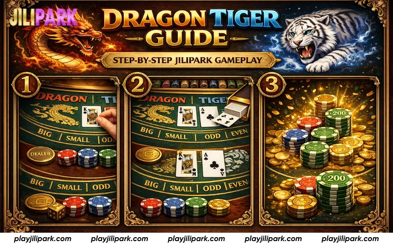 Step-by-step guide to playing dragon tiger at Jilipark