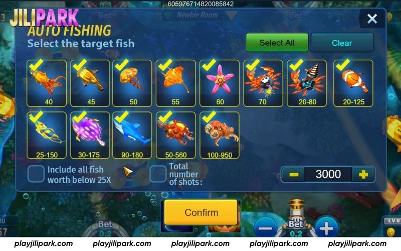 Auto Shooting System for Smooth Fish Hunting