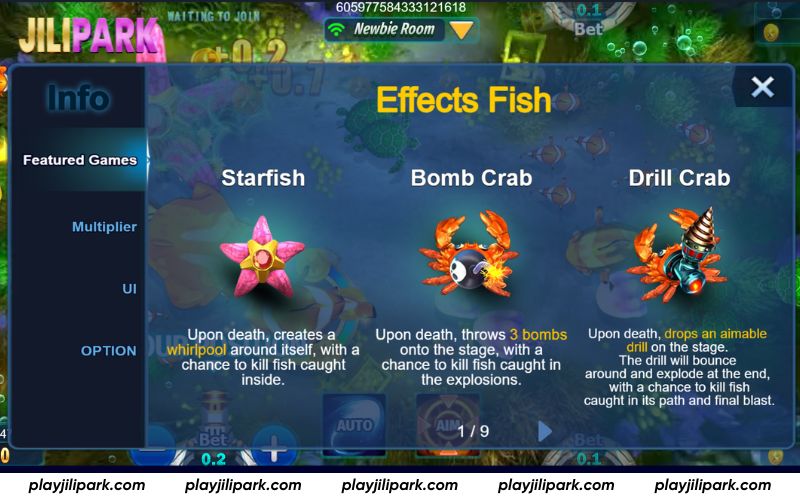 Area Effect Fish Trigger Chain Kill Opportunities