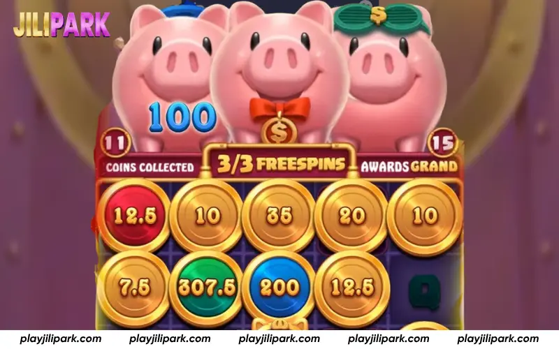 Coin values and feature trigger example