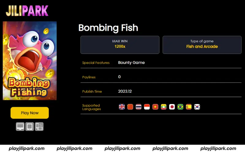 Game stats and payout structure overview