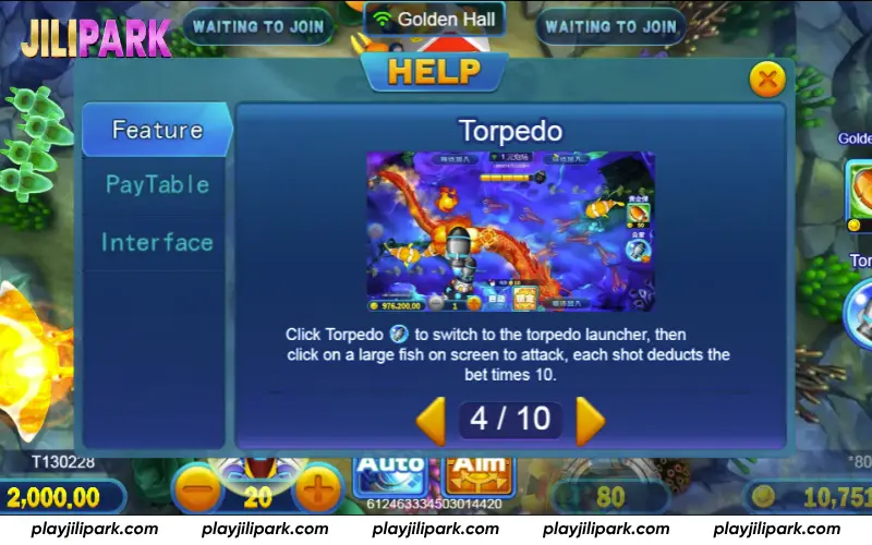 Torpedo mode delivers high damage attacks