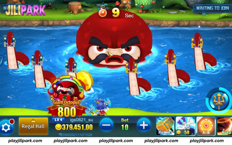 Giant Octopus Rage system