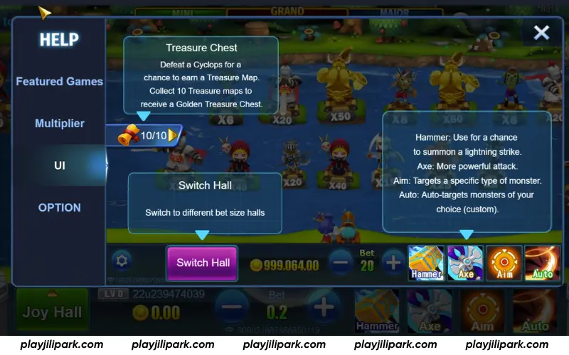 Boom Legend main interface overview