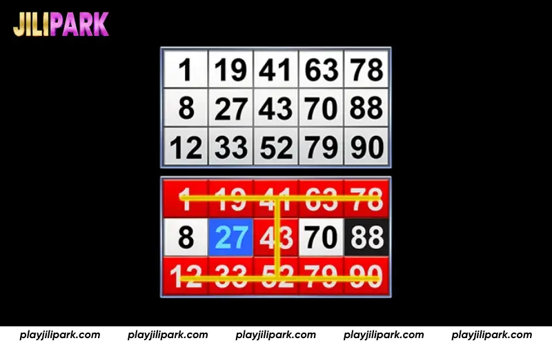 Multiple bingo cards and winning patterns