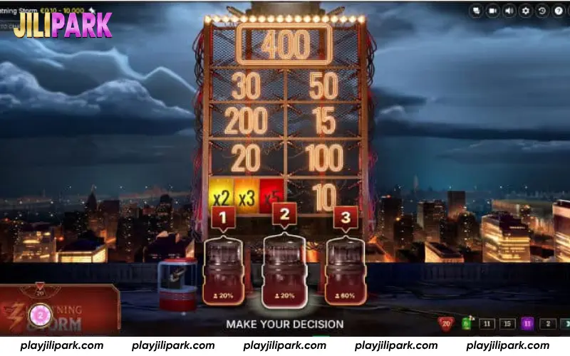 Lightning Storm bonus strike selection