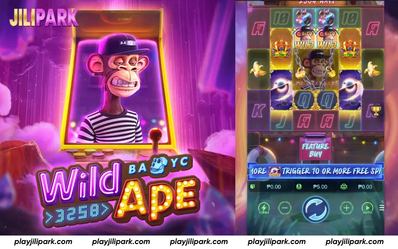 Wild Ape slot mechanics and cascading wins