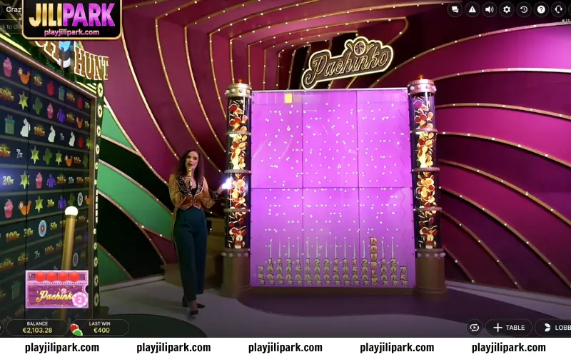 Watch the ball bounce and hope for a big multiplier