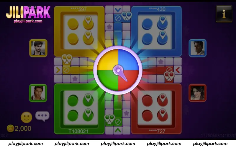 Ludo Quick chance system and random spin effect