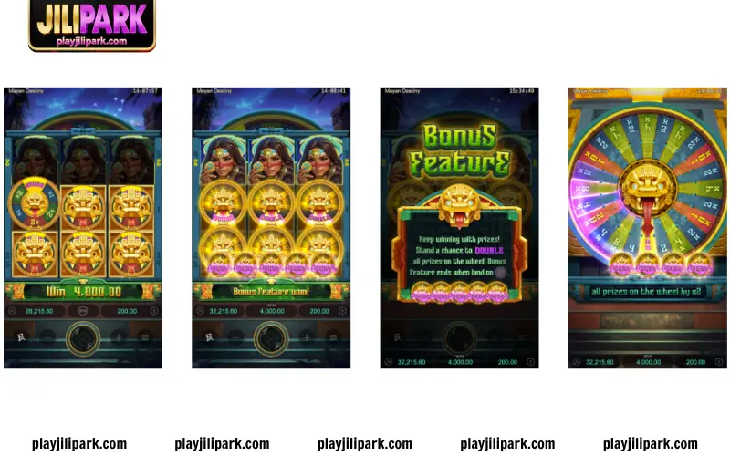 Bonus Wheel with multipliers and double feature