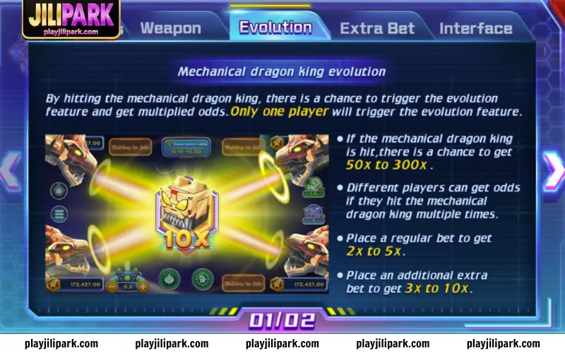 Dragon King evolution high payout event
